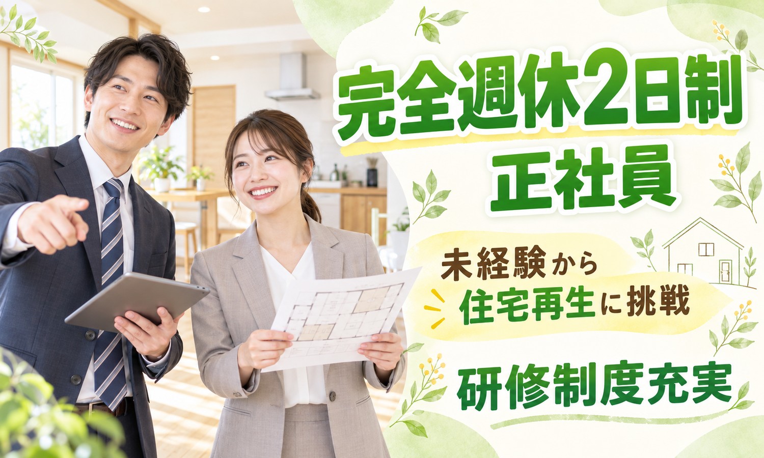【月給27万円以上／土日祝休み／未経験OK】法人営業（不動産仲介）／広島市安佐南区