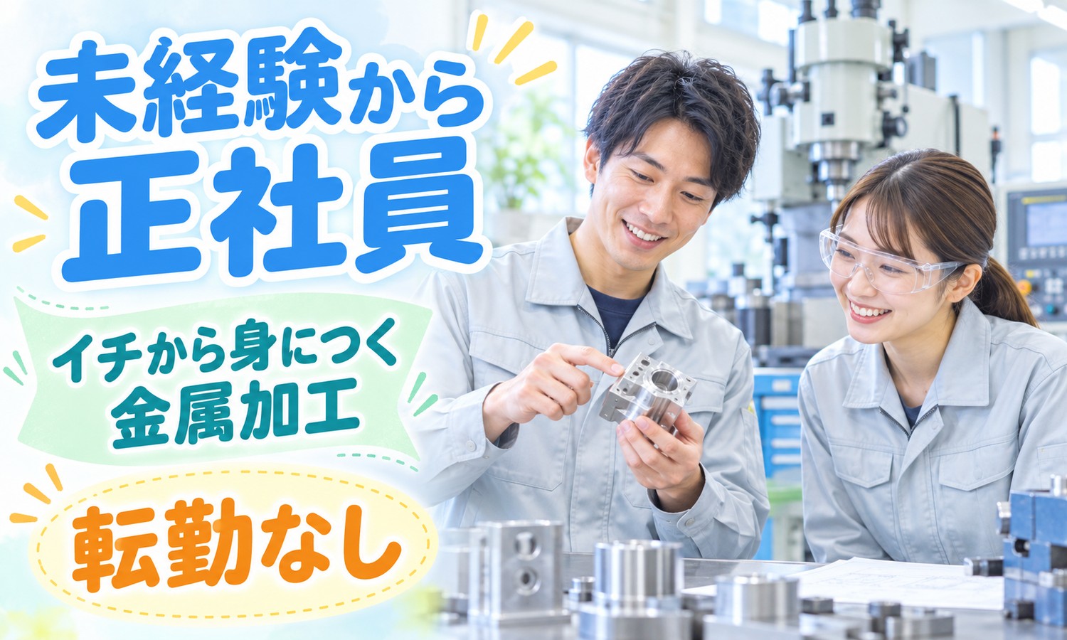 【未経験OK】組み立て・組付け・マシンオペレーター・塗装／福山市