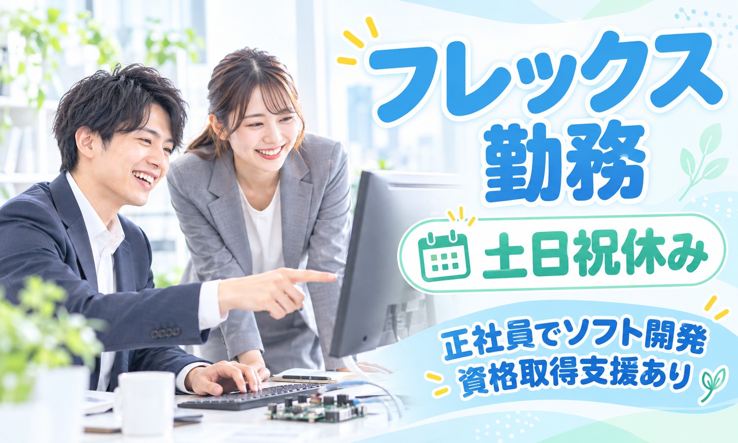 【土日祝休み／転勤なし】システム開発（制御・組み込み系）／広島市中区